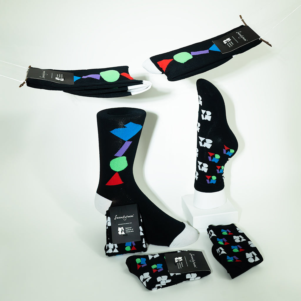 National Institute of Circus Arts Custom Socks Swanky Socks