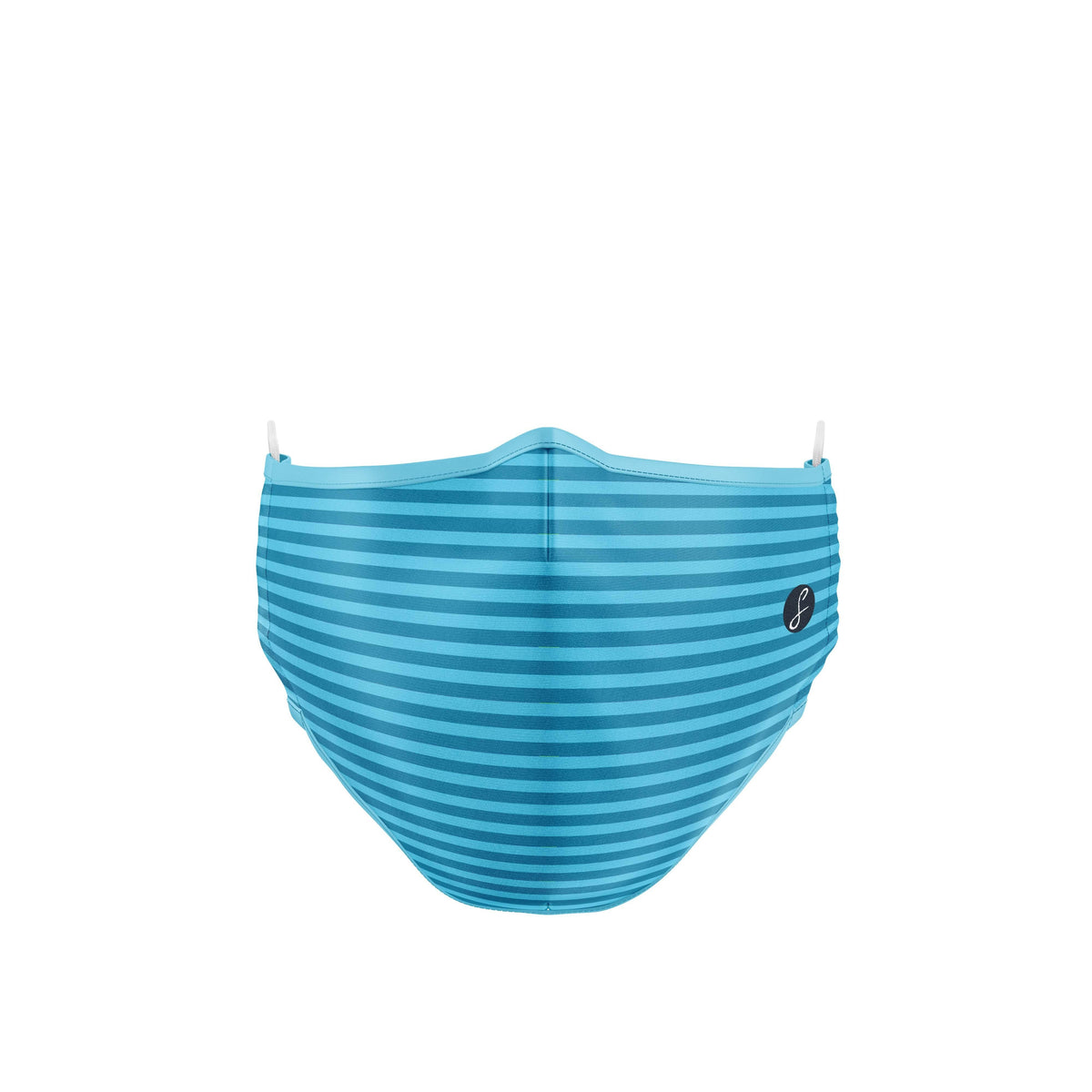 BLUE STRIPED REUSABLE FACEMASK