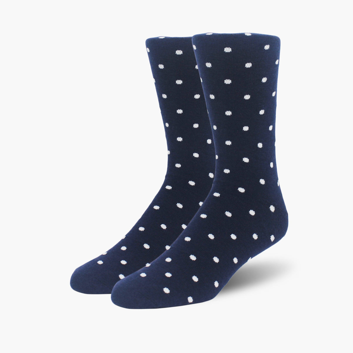 Navy Polka Dot Merino Wool Dress Swanky Socks