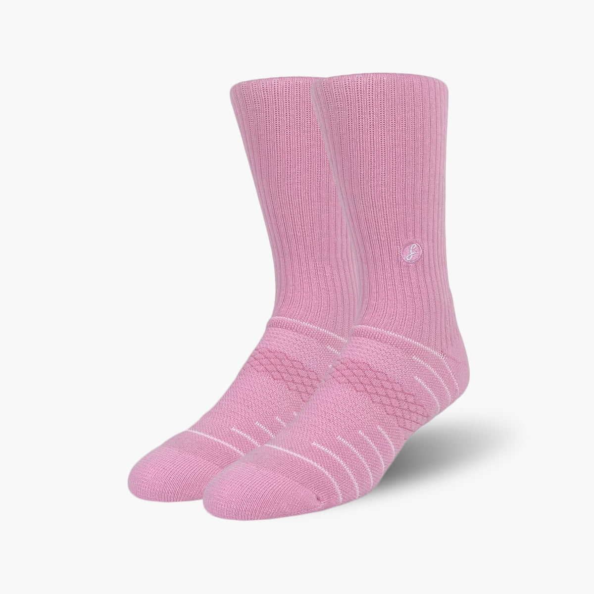 Pink Merino Wool Sports Socks