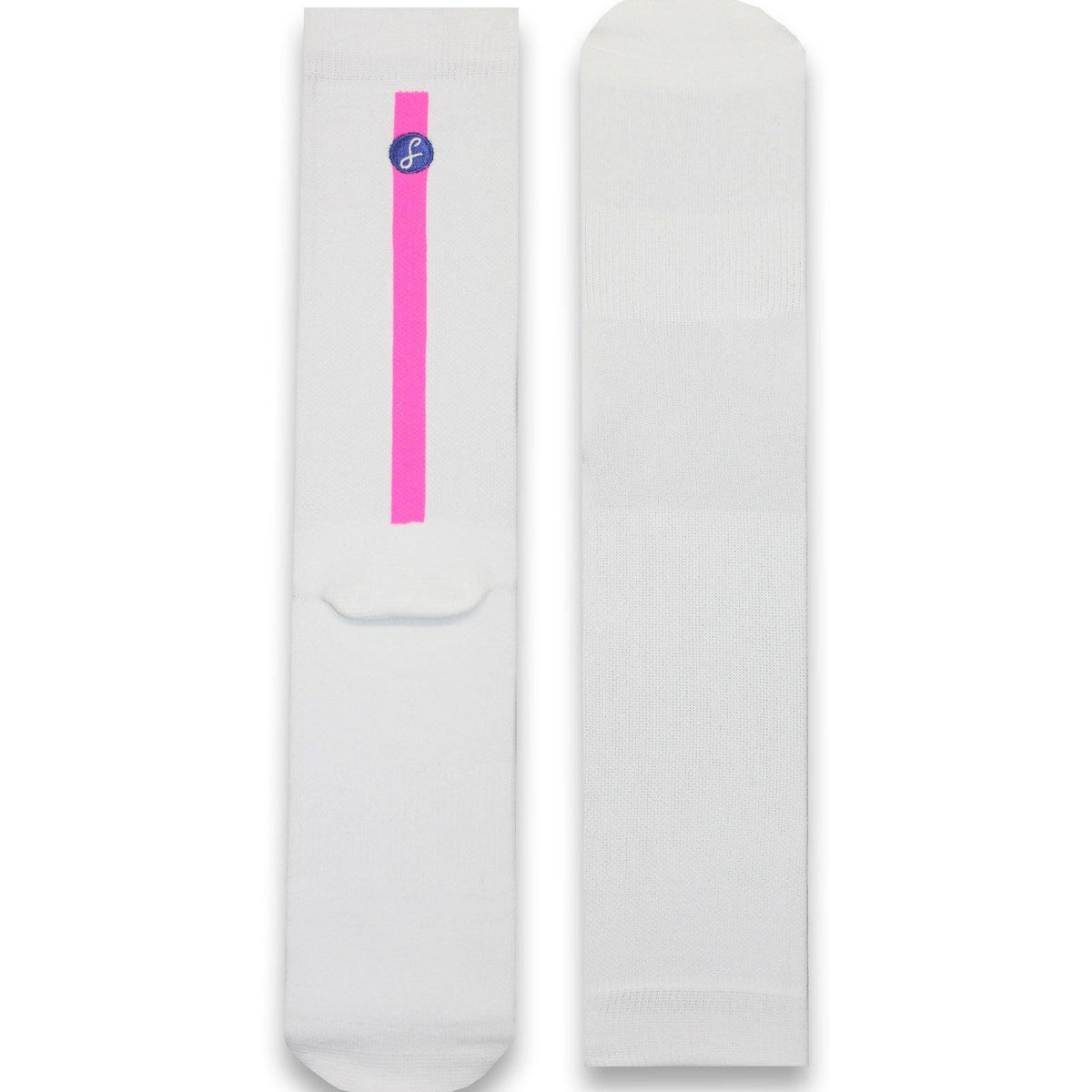Vertical Pink Stripe Compression Gym Sock
